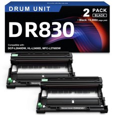 호환 DR830 드럼 유닛 (토너 아님) 프린터 HL-L2460DW DCP-L2640DW HL-L2405W HL-L2420DW HL-L2480DW MFC-L2820DW MFC-, 2