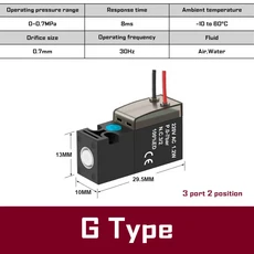 고주파 0 소형 솔레노이드 밸브 공기 편직 제어 24V2V6V, 01 24V