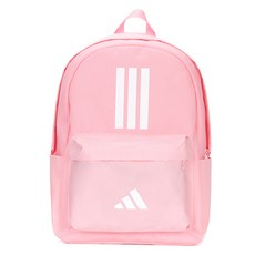 아디다스 남녀 공용 CLSC 바스 3S 스포츠 백팩 IS7046, 트루 핑크 + 화이트