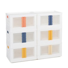 透明折疊收納箱 50L, 藍色