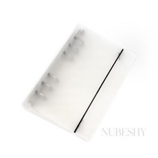 현금생활 바인더 6공바인더, 1개, 반투명