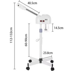 헤어스팀기 미용실 두피 케어 스티머 전문 페이셜 가습기 핫 스프레이 모이스춰 라이징 살롱 스파용 조절 가능한 뷰티, US plug