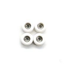 핑거보드 우레탄 4개 세트 CNC 적용 금속 액세서리 미니 허브 스케이트 핑거, 4Pcs white