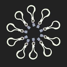 디폼블럭8mm320개 세트&부자재, K06_8mm디폼블럭 투명블럭+흰색고리(10개), 1개