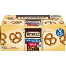 Snyder's of Hanover 스나이더스 오브 하노버 미니 프레첼 100 칼로리, 26g, 36개