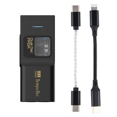 TempoTec Sonata BHD Pro USB C DAC 헤드폰 앰프 4.4mm 및 3.5mmPCM384kHzDSD256MQA8XTIDAL 안드로이드 MacOS WIN용, Black lightening