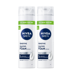 니베아 맨 센서티브 쉐이빙 폼, 200ml, 2개