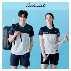 테크니스트 티셔츠 배드민턴 반팔 상의 딥블루 TNT5489