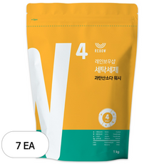 레인보우샵 과탄산소다 워시 세탁세제 리필, 1kg, 7개