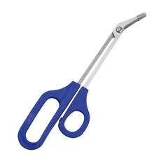 네일파츠긴손잡이 발톱 커터 편안한 그립 가위 앵글 블레이드 클리퍼 남성 네일 케어 도구, 1개