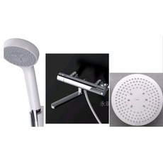 TOTO 頂噴蓮蓬頭淋浴柱 全銅電鍍多功能花灑組 浴室淋浴系統, 1個, 頂噴淋浴柱+TOTOTBV03401J1