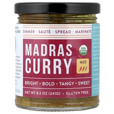 퓨어 인디안 푸드 마드라스 커리 미디엄 241g(8.5oz) PIF-50749, Pure Indian Foods 마드라스 커리 미디엄, 241g, 1개