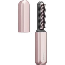 KOIZUMI 小泉成器 無線前髮瀏海梳 USB充電 陶瓷塗層 快速加熱 輕巧便攜, 粉色, KHR-6420