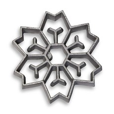 Kitchen Supply 스노우플레이크 로제트 쿠키커터, 1개