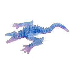 3D 프린터 움직이는 스켈레톤 드래곤 뼈 용 장난감 다관절 프린팅, 고급 갤럭시 크리스탈, 대형