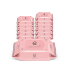 기타 [앙블랑] 프리미엄물티슈 인디핑크 휴대리필형 20매x12팩, 63g, 20매, 12개