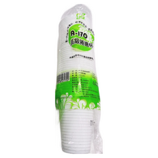 招財貓商店 高級捲邊杯 A-170 塑膠杯 一捲40入 透明衛生免洗杯, 1套, 40個裝, 170ml