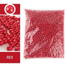 공예용 진주 비즈 플라스틱 광택 세트 3-12mm, 3mm 1000pcs, big 레드 4