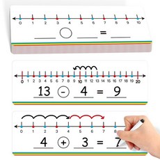 Aizweb 12팩 드라이 지우개 보드 카드 22.9 x 30.5cm(9 12인치) 소형 화이트보드 숫자 라인 120 차트 10개의 프레임 수학 조작 덧셈 뺄셈 게임 학생, 28팩 번호 줄