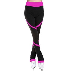 피겨 연습복 바지 사계절 의상 팬츠, 14_레드