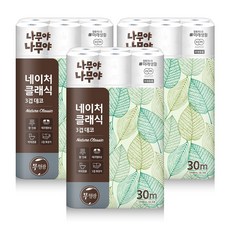 미래생활 나무야나무야 네이처클래식 30M 30롤 3팩, 3개