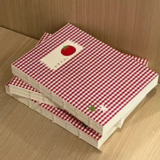토마토 노트 무지노트 연습장 메모장 일기장 미니 수첩 공책 3개 세트