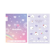 아이비스 여아용 국어 노트 8칸 초등 1-2 11578, 숑숑프렌즈, 5개