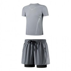 [홍일도모공]남성 실내수영복 3종세트 반팔 반바지 상하복 빅사이즈