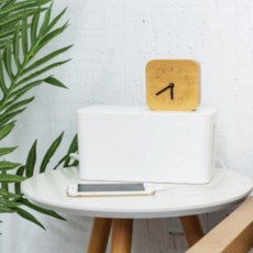 콘센트 멀티탭 보관함 정리 덮개 가리개 커버 S, 화이트 소형