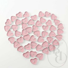 별별 핑크 하트 티라이트 50개 무향캔들