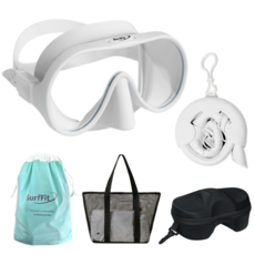 써핏 아쿠아틱 롤업 스노쿨링 장비 세트, 소프트 화이트