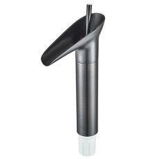 稀有電鍍黑色水龍頭 瀑布水流 酒杯造型 全銅製造, 1個