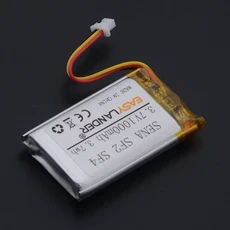 XK 752439 Sena SP52 SF4 오토바이 블루투스 헤드셋 헬멧 인터콤 용 3.7V 1000mAh 배터리, 02 2 Wire Plug