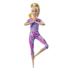 바비 Barbie 귀여운 포즈! 퍼플 핑크 갈아입는 인형 3세~관절이 구부러진다 GXF04, 1개, 상세페이지 참조