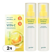 [NEW] 구달 청귤 비타C 세럼 미스트 100ml+마스크팩 증정, 100ml, 2개