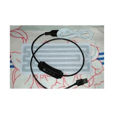 DC5V USB接頭寵物用發熱片 8*18CM帶三檔定時電子溫控器, 1個