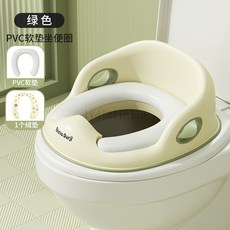 大號兒童馬桶坐便圈 嬰兒小孩坐便器 寶寶男女家用架蓋梯墊便盆, 藍色,普通硬墊款