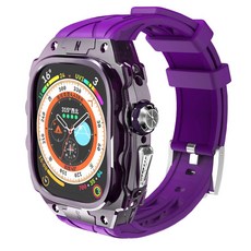 ibits Apple Watch Ultra FS91 改裝套件 49mm, 透明紫, 1個