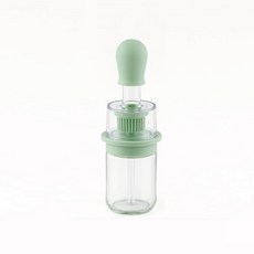 Lestar 二合一分離式油刷瓶 新舊油分離 密封矽膠刷頭, 綠色, 1個
