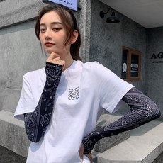 防曬面罩男女冰絲掛耳護頸圍脖夏天遮陽全臉脖套騎行面巾面紗腰果袖套黑色均碼, 1個, 均碼