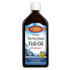 Carlson 漿果魚油 1600mg Omega-3s 檸檬味, 1罐, 500ml