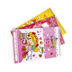 콩군하우스 여아 무지 캐릭터 종합장 18.5x26cm 20매