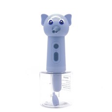 반려동물 전동 거품기 강아지 고양이 목욕 샴푸 거품 제조기 세정용 펫 클리닝 용품, 블루 코끼리