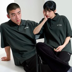 요넥스 남성 여성 오버핏 면 반팔 티셔츠 243TS056U