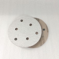 대명연마 AC627 블랙캣 원형종이사포 벨트로 5인치6홀 1박스(100장), 120방, 100장