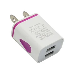 USB 벽면 충전기 포트 헤드 긴 소모품 전원 어댑터, 01 미국, 01 China Mainland, 03 orange
