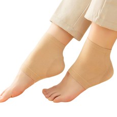 디어템 발 뒤꿈치 각질 보습 실리콘 패드 살색, 1개, 2개입