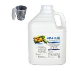 과일야채 소독제 쎄니크로 + 미니 계량컵 50ml 세트, 1개, 4L