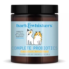 바크 앤 위스커스 컴플리트 프로바이오틱 강아지 고양이용 면역 소화 Bark & Whiskers Complete Probiotics for Dogs and Cats Support, 1개, 면역 지원
