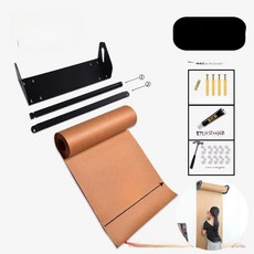 벽부착 롤페이퍼 메모 크래프트 블랙 낙서장 메뉴판, 기본 보드판 프레임 재질